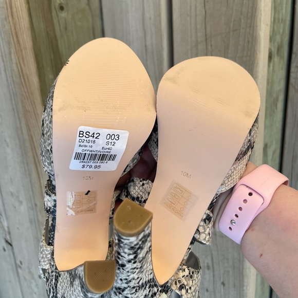 Le chateau 🐍 snakeskin print stilettos, size 10, never worn! - Picture 7 of 7